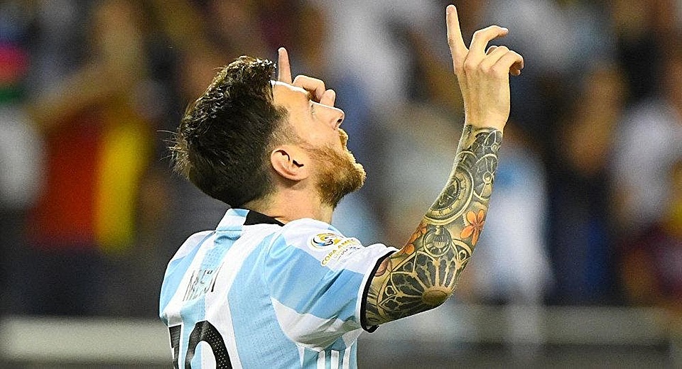 Messi dedicando un gol - Sputnik News